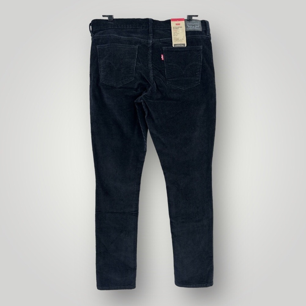 NWT Levi's 311 Shaping Skinny Corduroy Women's Black Jeans Sz 32x30 NEW $59 - Picture 2 of 8